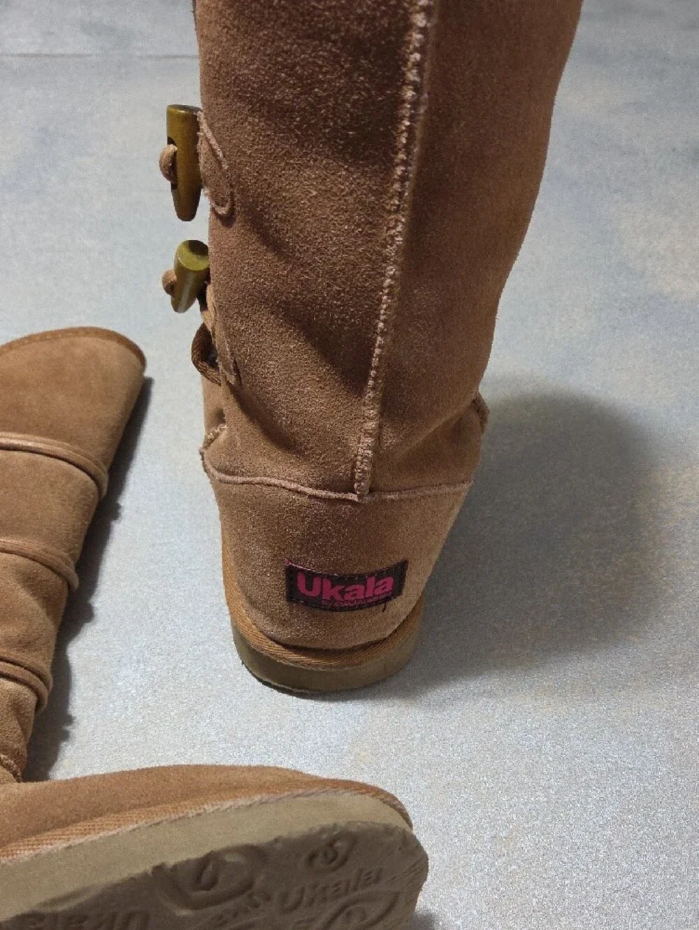 Classic Tall Suede Winter Boots with Fleece Lining - Chestnut
